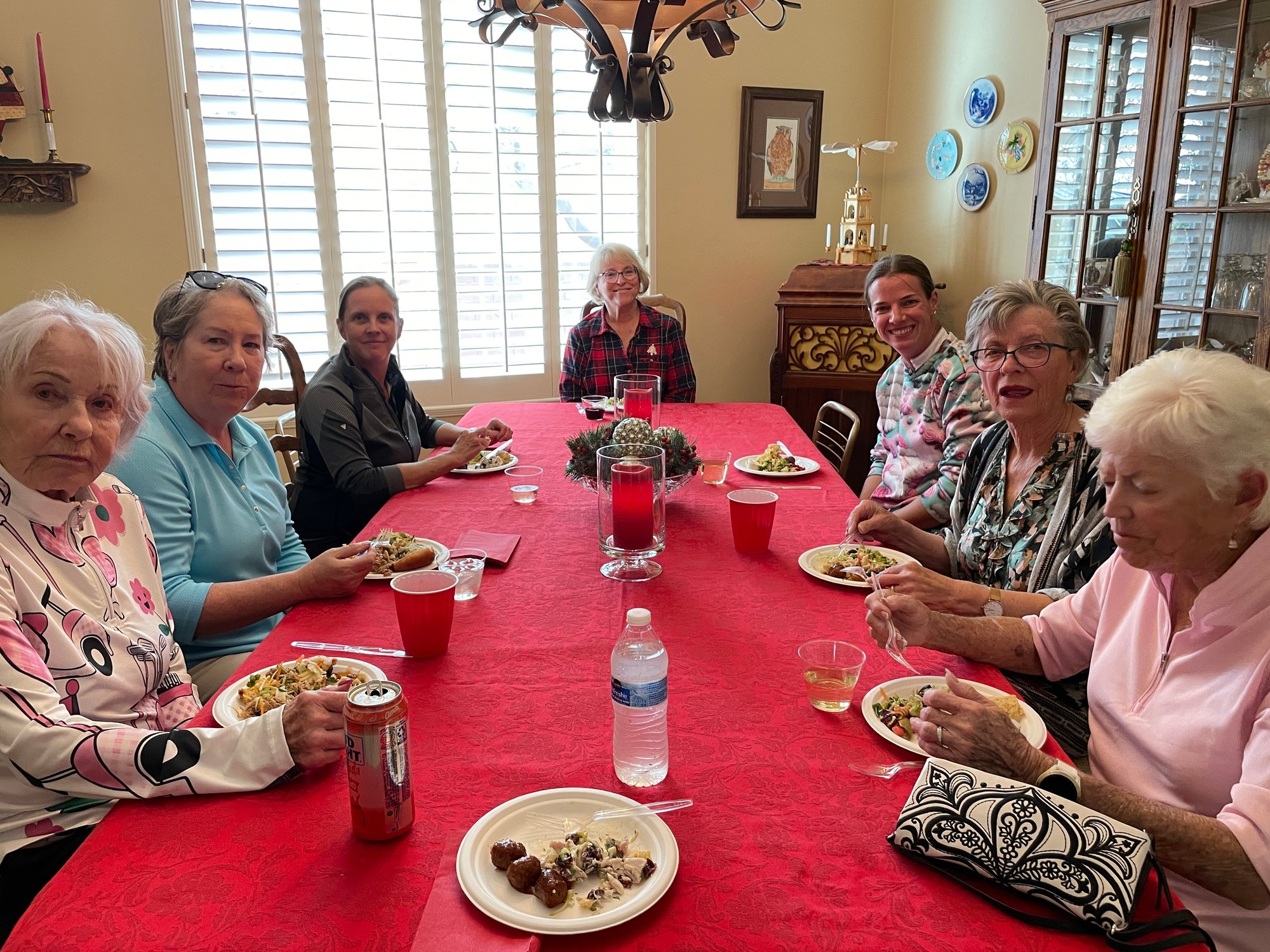 December 16, 2024 - Christmas Party - Sigi Wilson, Caroline Smith, Jill Pilling, Renee Roberts, Jennifer Tandberg, Kathy Mattern, Mo Herran