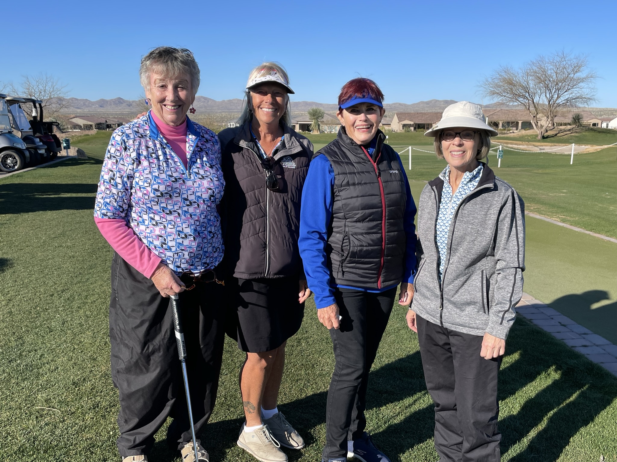 March 7, 2022 - Saddlebrooke Ranch GC - Marcy Munn, Becky Wittig, Linda Russell, Linda Stobie