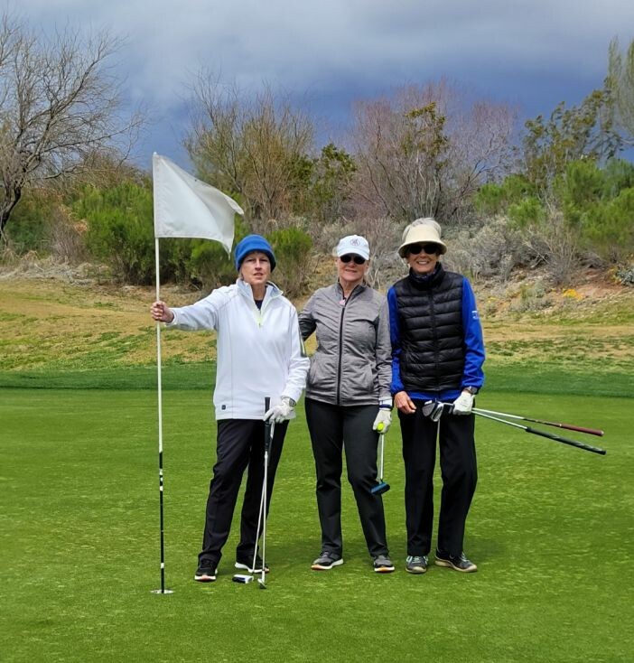 April 1, 2024 - Ace Playoff - Gail Enoch, Barbara Drawdy (Winner), Lynn Langland