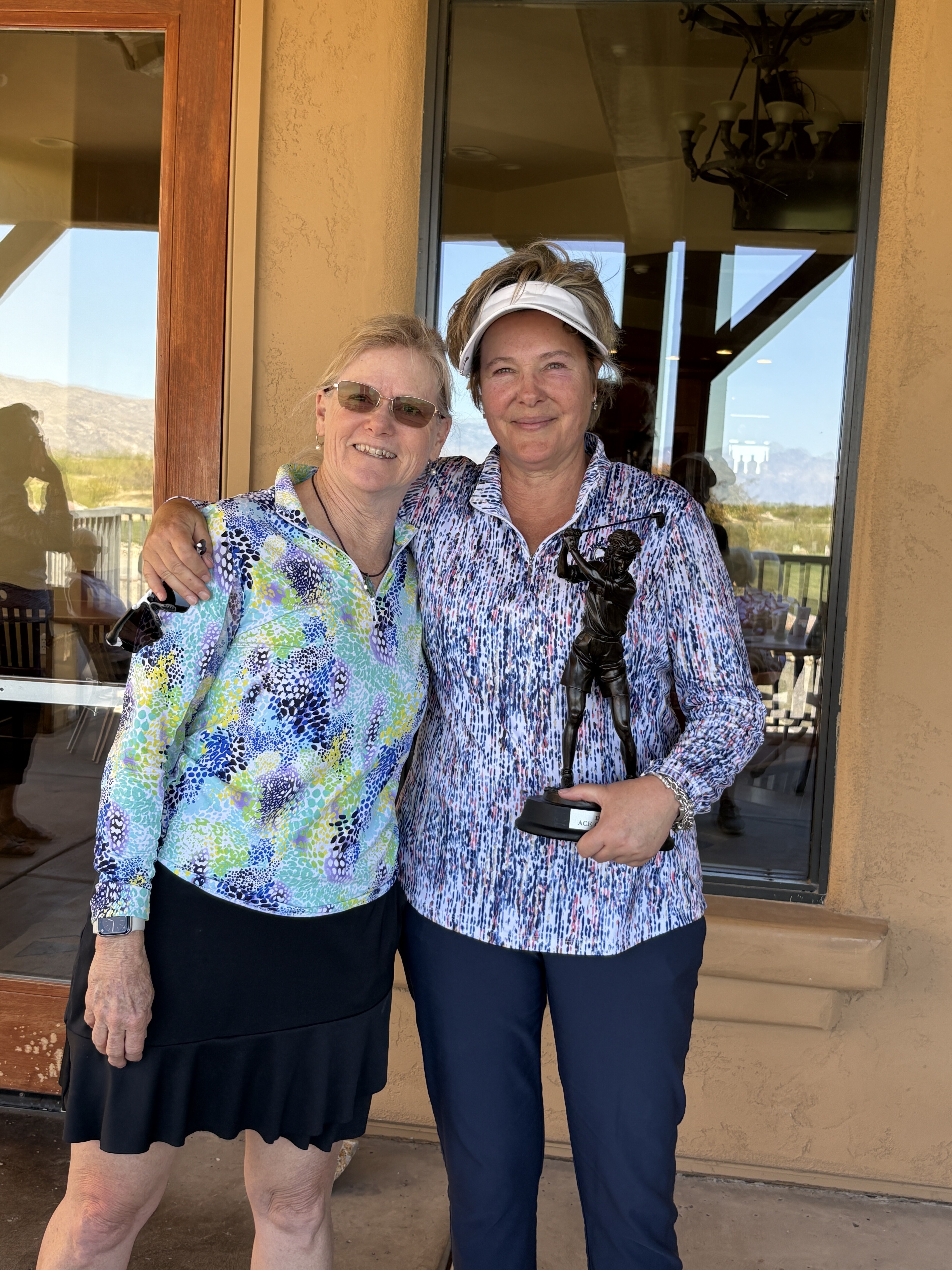 April 7, 2025 - Ace Playoff - Presenter Barbara Drawdy; Ace Winner Wendi Phillips